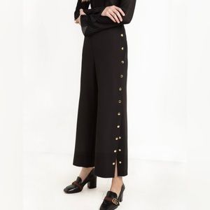Pixie Market pants with gold snap button side